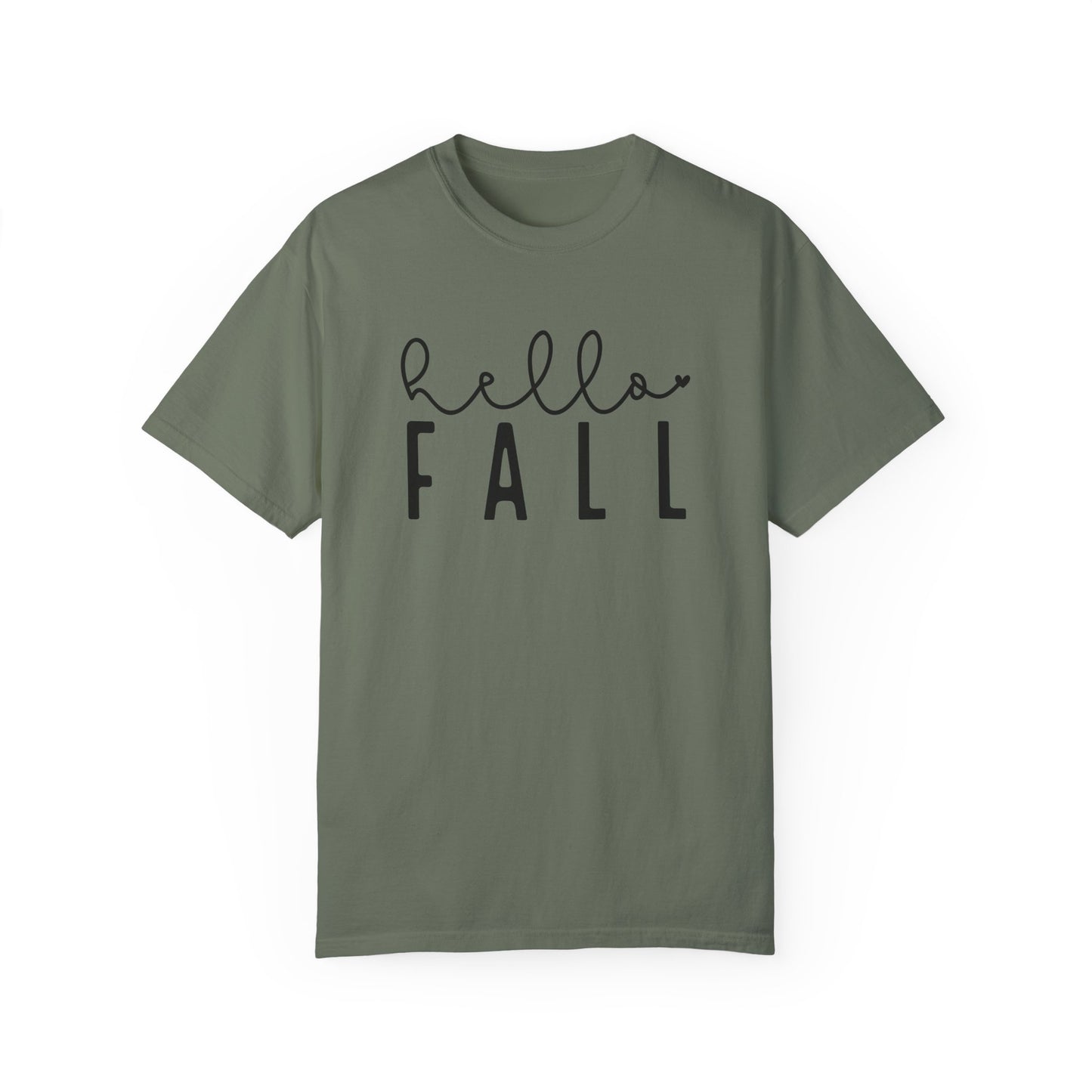 Hello Fall Shirt, Autumn Season Tee, Women's Cute Fall T-Shirt, Fall Tops, Cozy Crewneck, Autumn, Comfy Fall Tshirt, Funny Fall Fashion