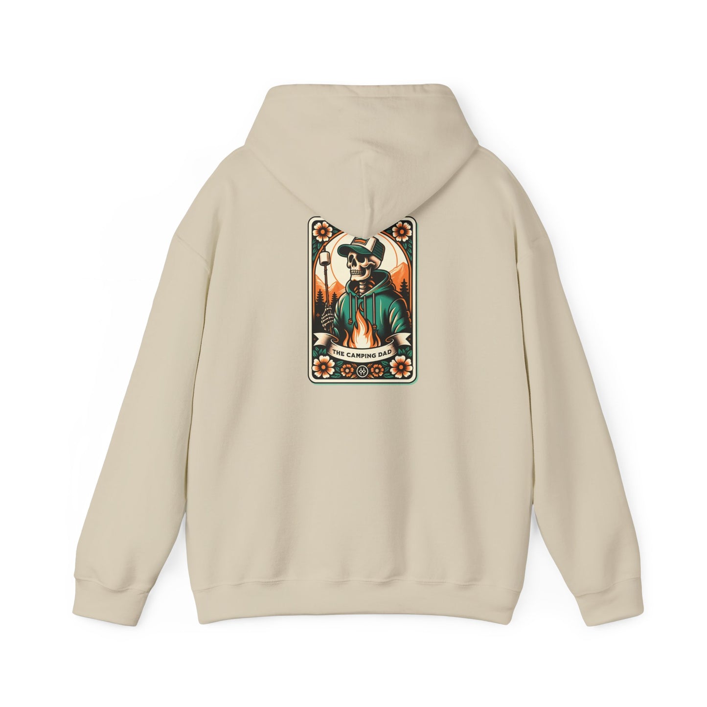 The Camping Dad Tarot Card Unisex Heavy Blend™ Hooded Sweatshirt