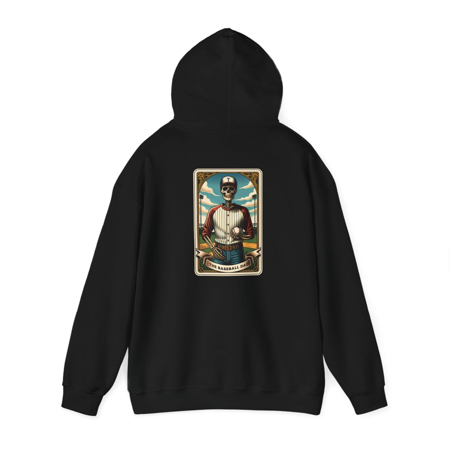 The Baseball Dad Tarot Card Unisex Heavy Blend™ Hooded Sweatshirt