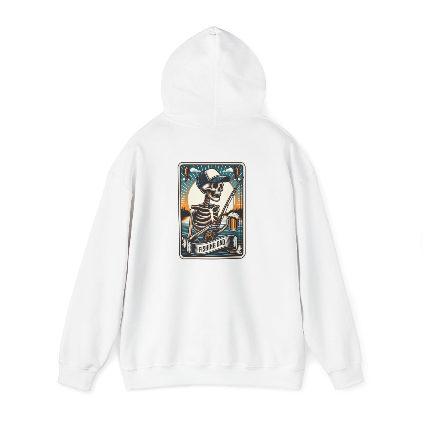 The Fishing Dad Tarot Card Unisex Heavy Blend™ Hooded Sweatshirt