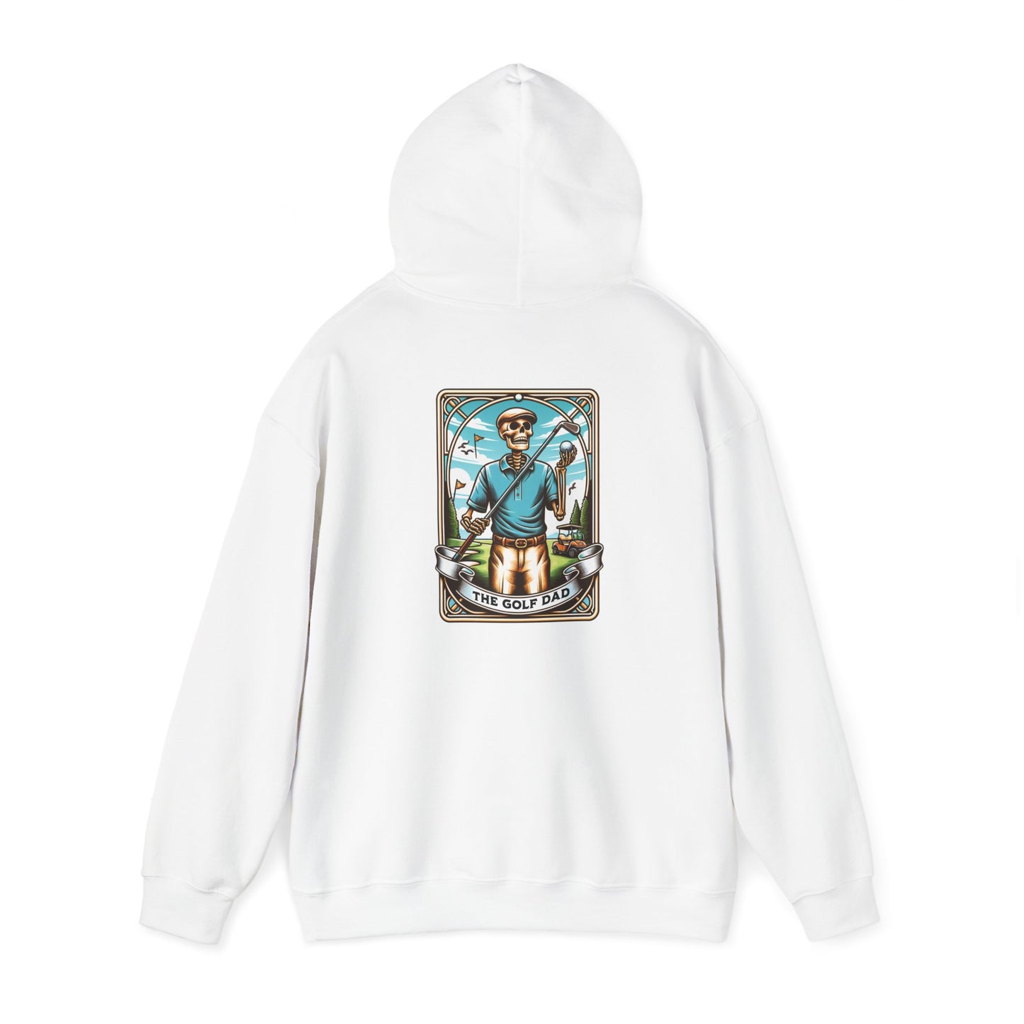 The Golf Dad Tarot Card Unisex Heavy Blend™ Hooded Sweatshirt