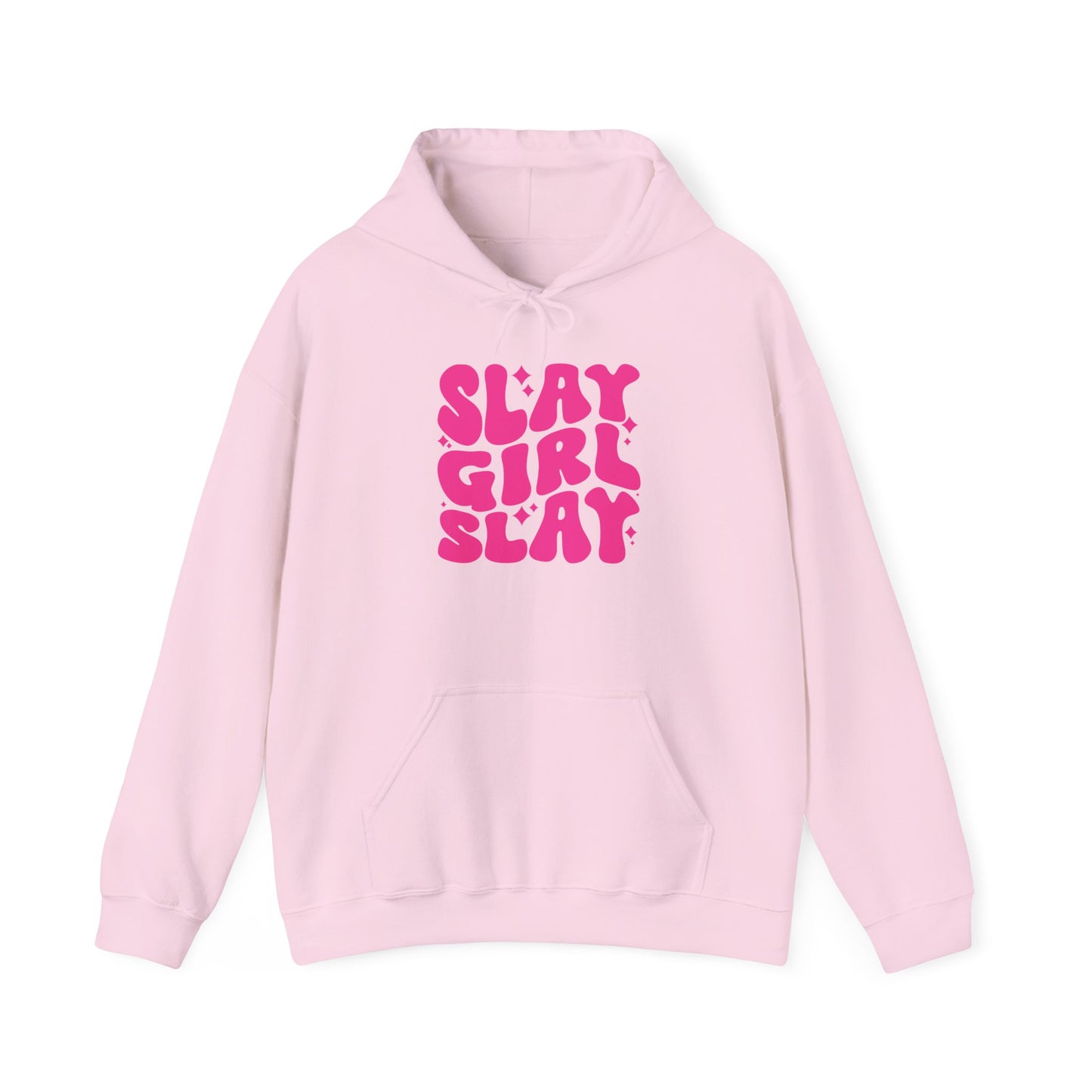 Slay Girl Slay Hoodie, Girl Empowerment Gift, Women's Activewear, Sports Hooded Sweatshirt, Feminist Apparel