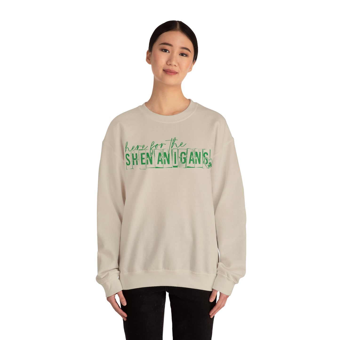 St Patricks Day Lucky Crewneck Sweatshirt, St Paddys Day, Irish Funny Shenanigans, St Patricks Shirt, Holiday Sweatshirt