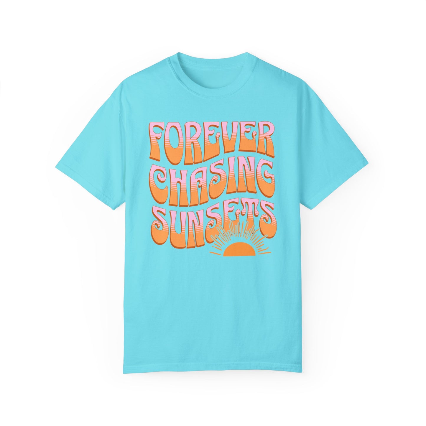 Chasing Sunsets T-shirt, Vintage Retro Unisex Graphic Tee, Beach Bum Shirt, Ocean Lover Gift, Spring Break