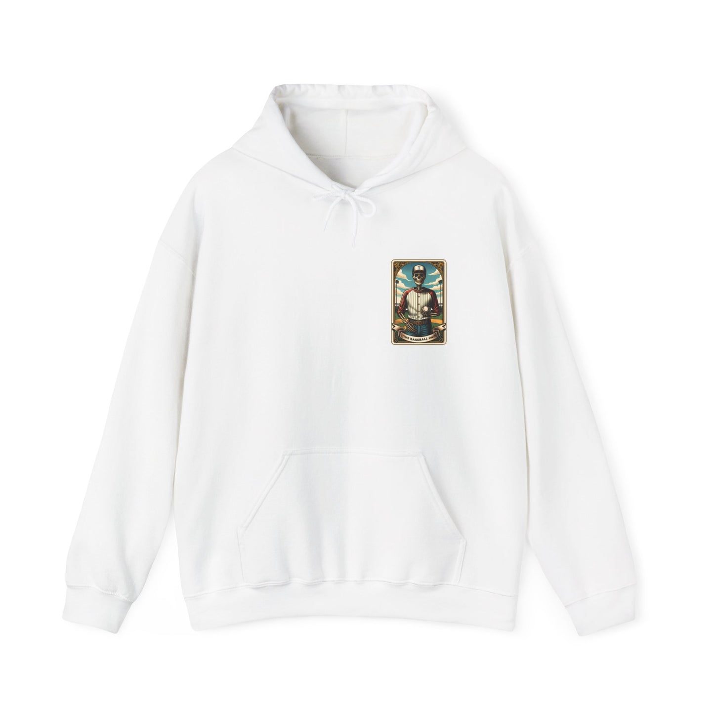 The Baseball Dad Tarot Card Unisex Heavy Blend™ Hooded Sweatshirt